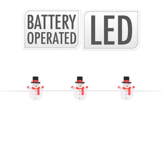 20 Christmas LED Fairy Lights | Xmas Garland Festoon Fairy Light String Chain 1m | Novelty Battery Operated Lights