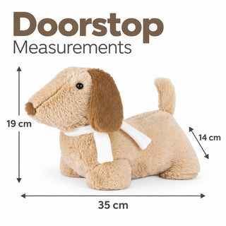 Dachshund Fabric Dog Door Stop, 35cm Weighted Sausage Dog Doorstop