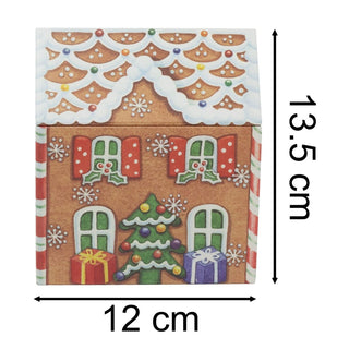 Dana Kubrik Large Gingerbread House Tin | Festive Christmas Storage Tin