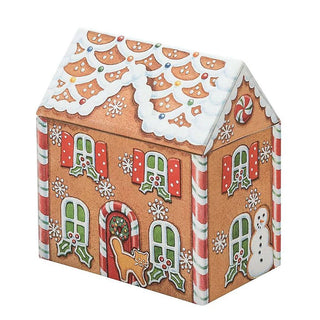 Dana Kubrik Large Gingerbread House Tin | Festive Christmas Storage Tin