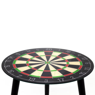 Dartboard Table | Glass Side Table Perfect Darts Gift for Home Bar, Man Cave