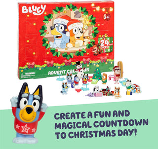 Bluey Christmas Advent Calendar, 24 Surprises with Figures and Accessories