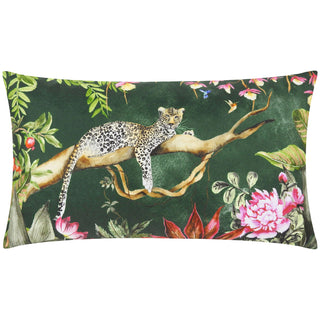 Jungle Leopard Outdoor Cushion | Waterproof Garden Scatter Cushion - 47x27cm