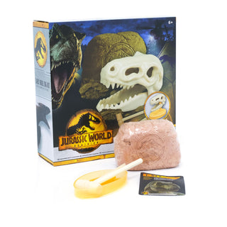 Jurassic World Dominion Dinosaur Skull Dig | T-Rex Dinosaur Dig Kit Dinosaur Fossil Dig Up Kit | Dinosaur Fossils Palaeontology Dig Out Set - Dinosaur Gifts