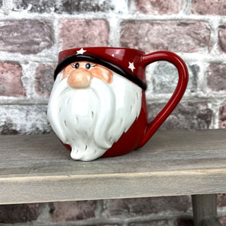 Novelty Christmas Gonk Red Mug | Ceramic Xmas Nordic Gnome Drinks Cup | Tea Coffee Festive Gift Mug Secret Santa Gifts