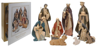 Deluxe Christmas Nativity Set - Extra Large Luxury Traditional Crib Scene With 10 Beautiful Detailed Figures