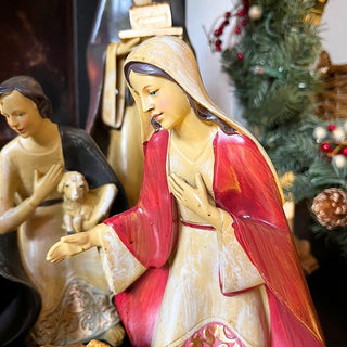 Deluxe Christmas Nativity Set - Extra Large Luxury Traditional Crib Scene With 10 Beautiful Detailed Figures