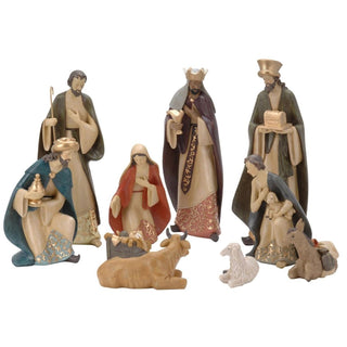 Deluxe Christmas Nativity Set - Extra Large Luxury Traditional Crib Scene With 10 Beautiful Detailed Figures