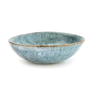 Blue Reactive Glaze Trinket Dish | Ceramic Vanity Bowl Decorative Display Bowl