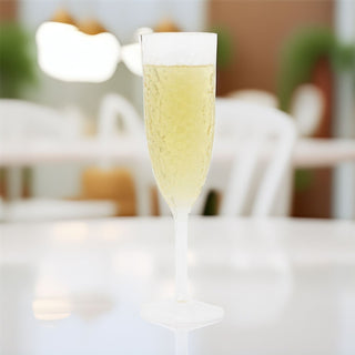 Dimple Effect Plastic Prosecco Glass | Reusable Clear Champagne Flute 200ml