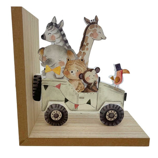 Dream Big Bookends, Kids Wooden Book End Set, Decorative Animal Book Holders