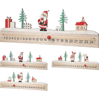 Christmas Advent Calendar Ruler Block Reusable, 39.5cm 24-Day Countdown