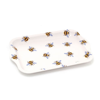Emma Bridgewater Bumblebee Small Tin Tray | Tea Tray With Handles 24cm