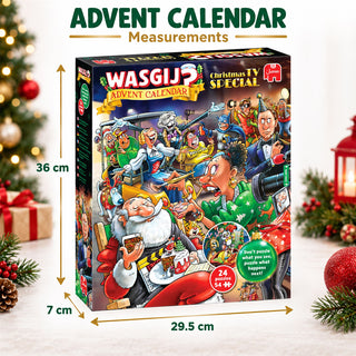 Wasgij Advent Calendar Christmas TV Special! 24 x 54 Piece Jigsaw Puzzle