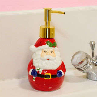 Christmas Character Soap Dispenser | Ceramic Hand Wash Bathroom Soap Dispenser