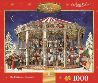 Deluxe Christmas Jigsaw Puzzle 1000 Piece - Christmas Carousel