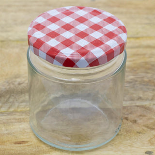 Airtight Round Glass Jam Jars With Metal Lids | Multipack Kitchen Preserving Jars - 250ml