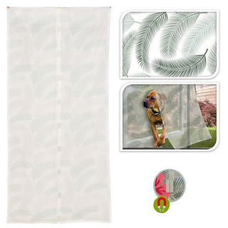 Magnetic Fly Insect Screen Door Curtain | Anti Mosquito Bug Mesh Screen Door | Feather Pattern Net Door Mesh