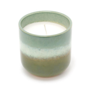 Ombre Glaze Ceramic Holder With Scented Candle | Eucalyptus Fragrance Candle And Pot | Decorative Candles