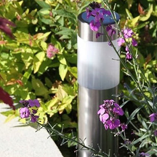 Silver LED Solar Powered Garden Stake Light | Decorative Outdoor Pathway Light