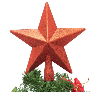 Stylish Red Star Christmas Tree Topper | Christmas Tree Star Xmas Star Tree Topper | Red Christmas Tree Decorations