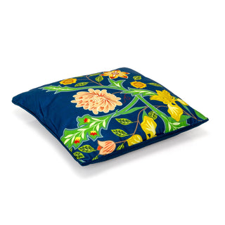 Sussex Blue Floral Fabric Scatter Cushion | Cushion for Sofa, Bed, Chairs 40cm
