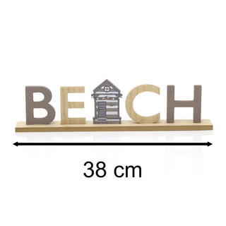 Coastal Beach Hut Nautical Wooden Plaque Sign | Seaside Decoration - Beach