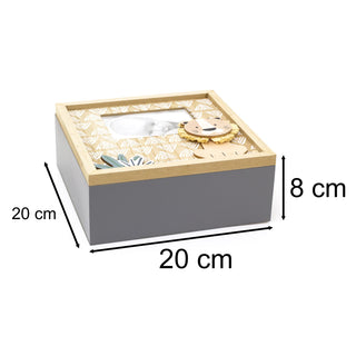 Baby Lion Cub Keepsake Box With Single Photo Aperture Wooden Memory Box | New Baby Memory Box Baby Shower Gift | Newborn Girl Boy Memory Boxes