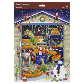 RNLI Lifeboats Christmas Advent Calendar, 24-Door Picture Calendar