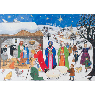 Alison Gardiner Traditional Card Advent Calendar Large - Jesus Is Born