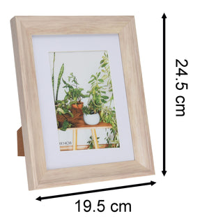 Single Aperture Freestanding Wooden Photo Frame | Picture Frame With White Mount