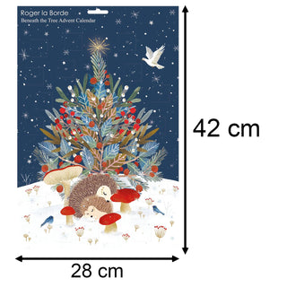 Christmas Advent Calendar Beneath The Tree | Traditional Door Advent Calendar