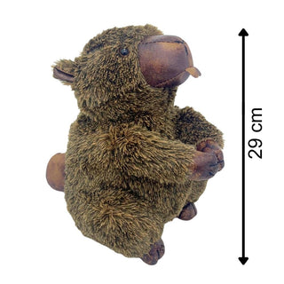 Bertie Beaver Door Stop, 29cm Weighted Faux Fur Animal Doorstop - 1.9kg