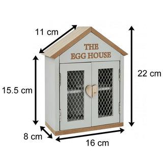 Shabby Chic Wooden Egg House | Egg Storage Rack | Egg Cabinet - The Egg House