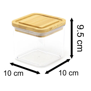 9.5 x 10cm Stackable Airtight Food Storage Container | Kitchen Food Storage Jar With Lid | Plastic Food Storage Container Kitchen Jar With Lid - 400ml