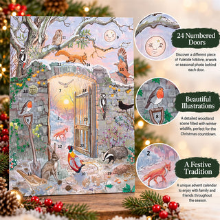 Winter Solstice in the Secret Garden Folklore Christmas Advent Calendar, A4
