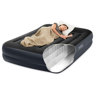 Intex Airbed With Built-In Pump | Dura-Beam Plus Pillow Rest Air Bed - 203x152cm