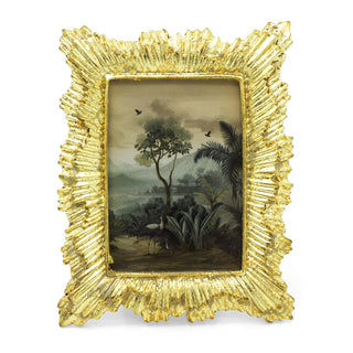 Mini Gold Resin Photo Frame | Vintage Antique Style Picture Frame 10x12cm