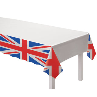 120 x 180cm Great Britain Flag Union Jack Tablecloth Table Cover | Britannia Union Jack Paper Table Cloth | Queens Platinum Jubilee Tablecloth