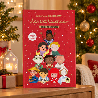Book Advent Calendar, 24 Mini Children's Christmas Books and Biographies