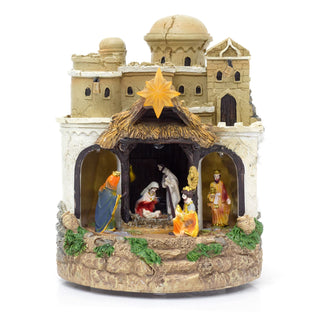 LED Musical Nativity Scene | Light-up Animated Festive Nativity Set Decoration