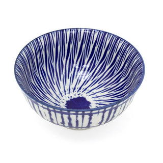 Elegant Blue Patterned Ceramic Bowl | Perfect for Tapas, Snacks, and Dips - 12cm