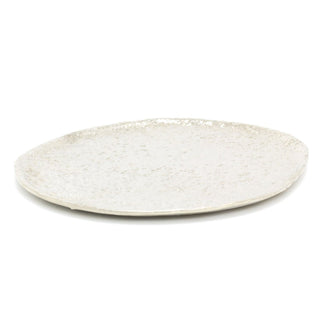 Elegant Silver Metal Embossed Display Plate | Decorative Silver Tray With Hammered Detail | Ornament Candle Tray Plate