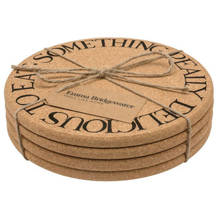 Emma Bridgewater Black Toast & Marmalade Set Of 4 Cork Dining Table Placemats