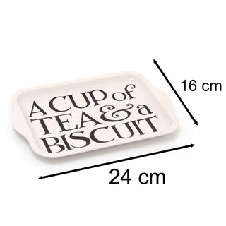 Emma Bridgewater Black Toast & Marmalade Small Tin Tea Tray 24cm