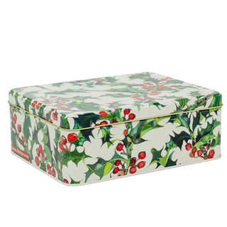 Emma Bridgewater - Holly Rectangular Tin | Christmas Storage & Display Tin
