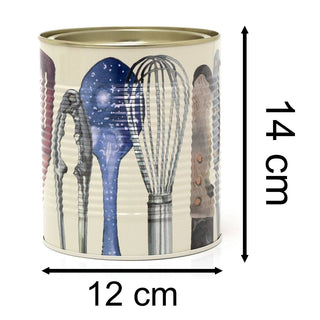 Emma Bridgewater Making & Baking Utensil Ridged Tin | Kitchen Canister Tin Caddy
