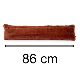 Empress Faux Fur Draught Excluder | Luxury Plush Draft Excluder For Doors - 88cm