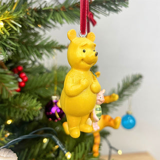 Winnie The Pooh & Piglet Christmas Tree Decoration, Gisela Graham 7cm