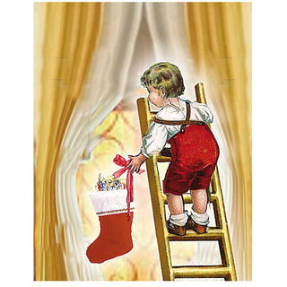 Traditional Christmas Advent Calendar | Victorian House Advent Calendar | Father Christmas Picture Advent Calendar